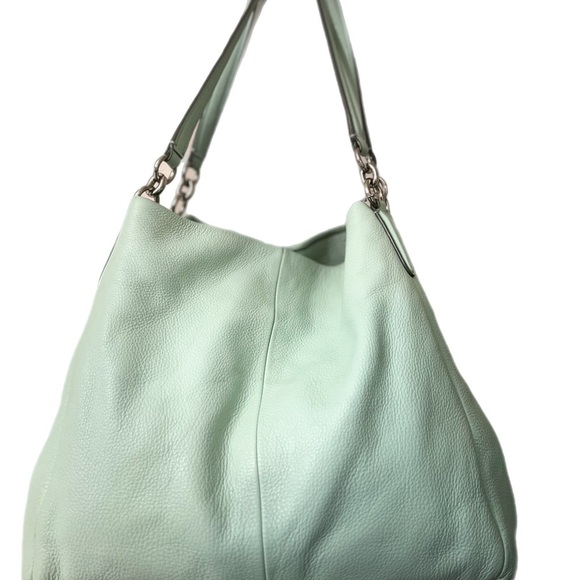 Coach Mint Green #F35723 Leather Shoulder Bag - Picture 9 of 14